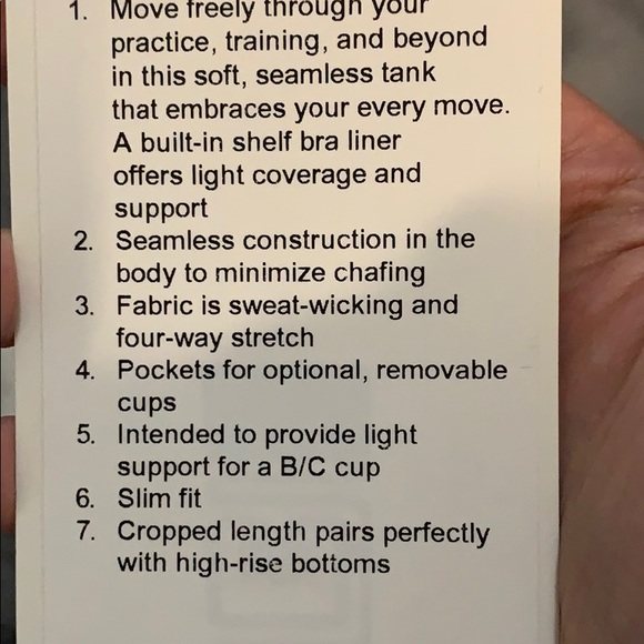 Lululemon Crop Tank - Picture 3 of 3